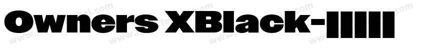 Owners XBlack字体转换